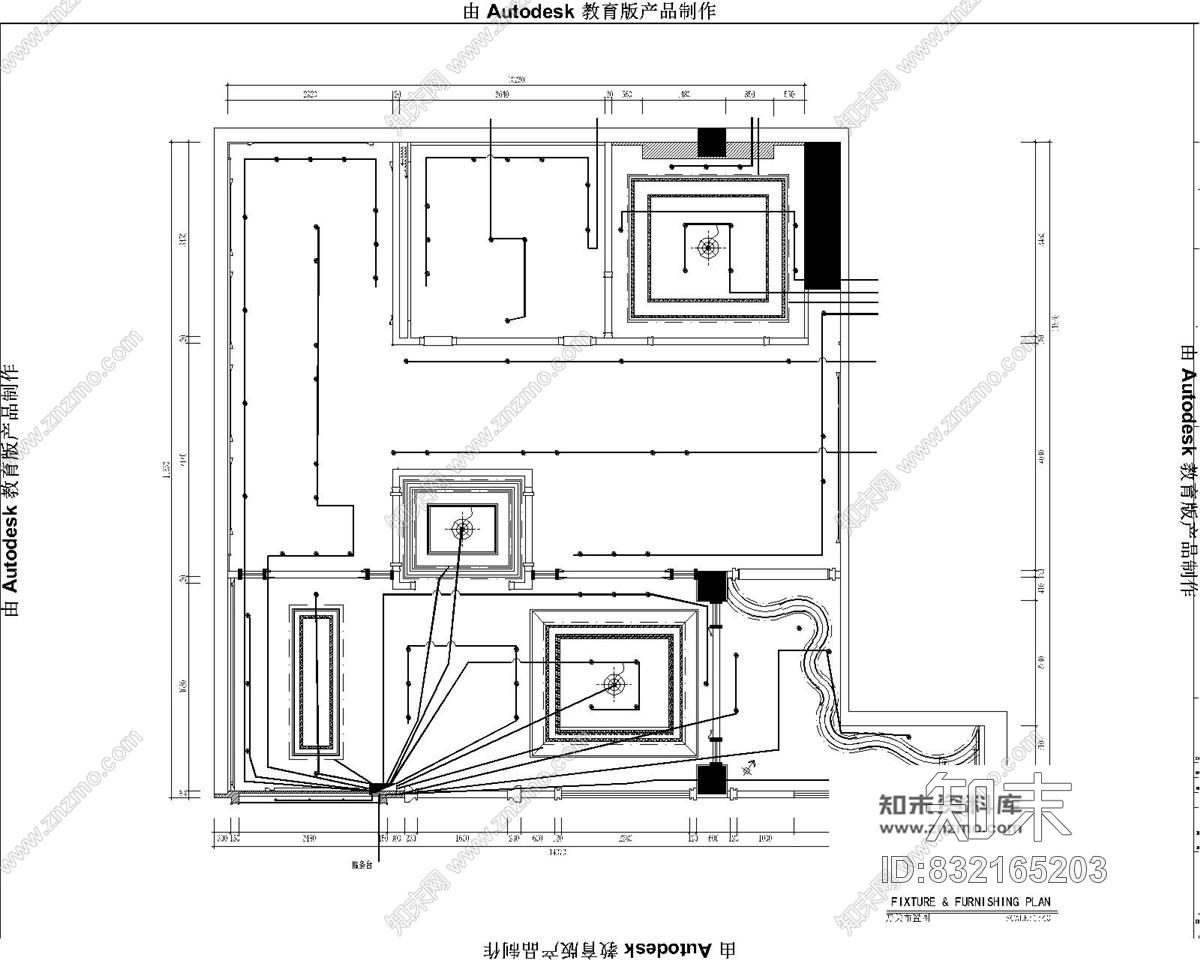 凯乐福上皮革专卖店混搭风格室内装修施工图含实景cad施工图下载【ID:832165203】