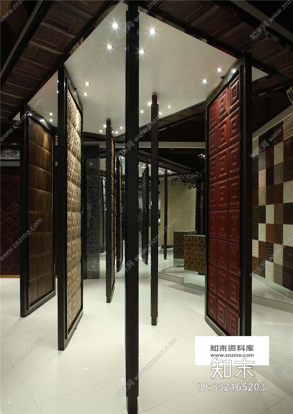 凯乐福上皮革专卖店混搭风格室内装修施工图含实景cad施工图下载【ID:832165203】