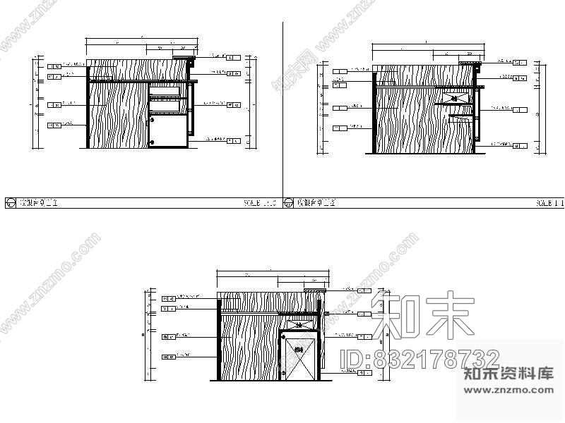 图块/节点超市收银台详图施工图下载【ID:832178732】