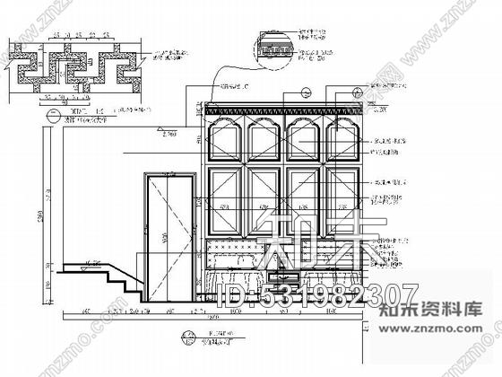 施工图上海某园林别墅奢华贵族室内装修全套施工图cad施工图下载【ID:531982307】