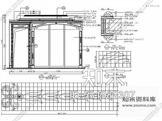 施工图上海某园林别墅奢华贵族室内装修全套施工图cad施工图下载【ID:531982307】