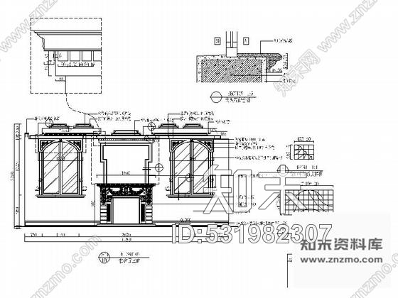 施工图上海某园林别墅奢华贵族室内装修全套施工图cad施工图下载【ID:531982307】