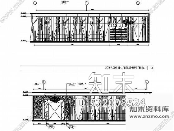 施工图意大利餐厅及观光酒吧施工图cad施工图下载【ID:532008524】