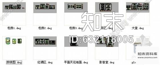 施工图江西私人精致会所室内施工图cad施工图下载【ID:632118005】