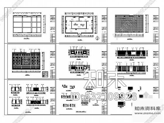 施工图197㎡艺术展厅室内装修图施工图下载【ID:532109928】