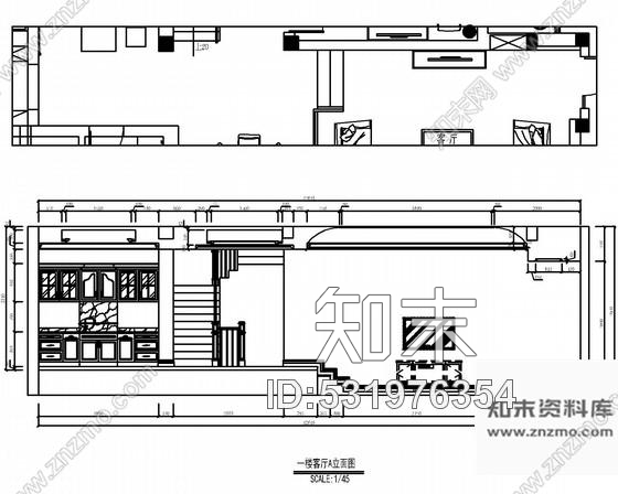 施工图江宁法式贵族风情两层别墅室内CAD施工图含实景图及彩色平面cad施工图下载【ID:531976354】