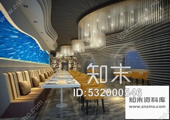 施工图安徽风味特色海鲜自助餐厅施工图含效果施工图下载【ID:532000546】