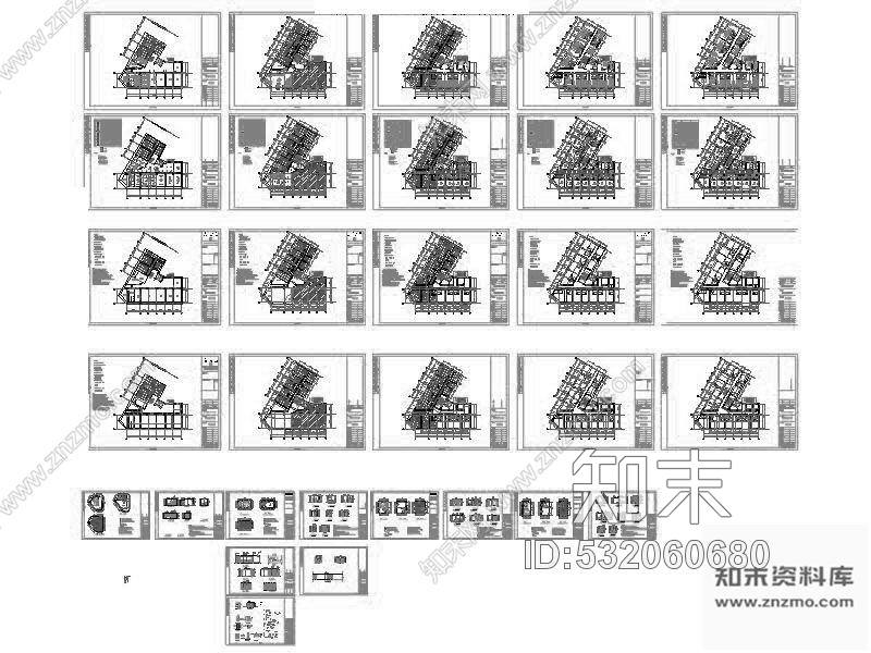 施工图哈尔滨某宾馆装修图cad施工图下载【ID:532060680】