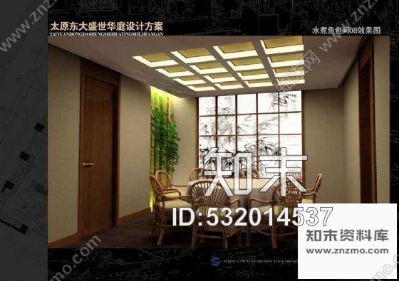 施工图中式餐厅装修图包间图纸cad施工图下载【ID:532014537】