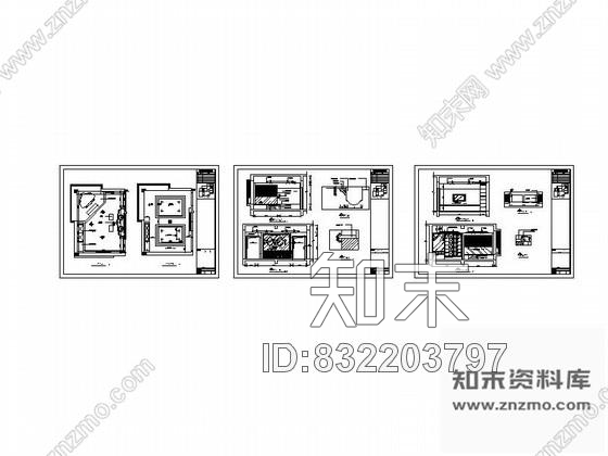 图块/节点主卫装修详图cad施工图下载【ID:832203797】