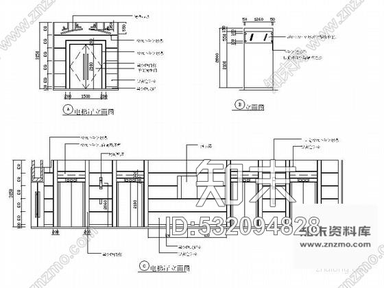 施工图金融类办公空间装修图cad施工图下载【ID:532094828】