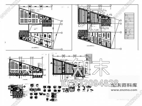 施工图金融类办公空间装修图cad施工图下载【ID:532094828】