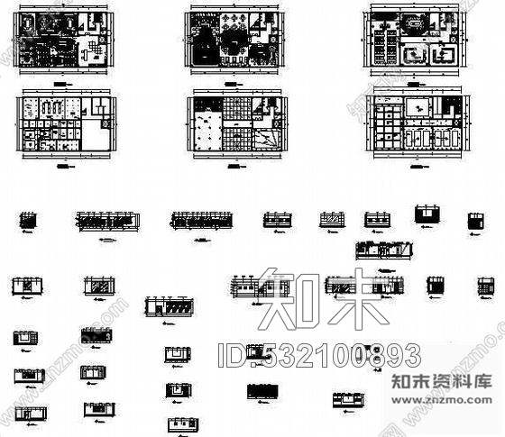 施工图某办公室装修图cad施工图下载【ID:532100893】