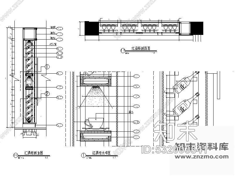 施工图湖南某咖啡西餐厅室内装修全套施工图纸施工图下载【ID:532003541】