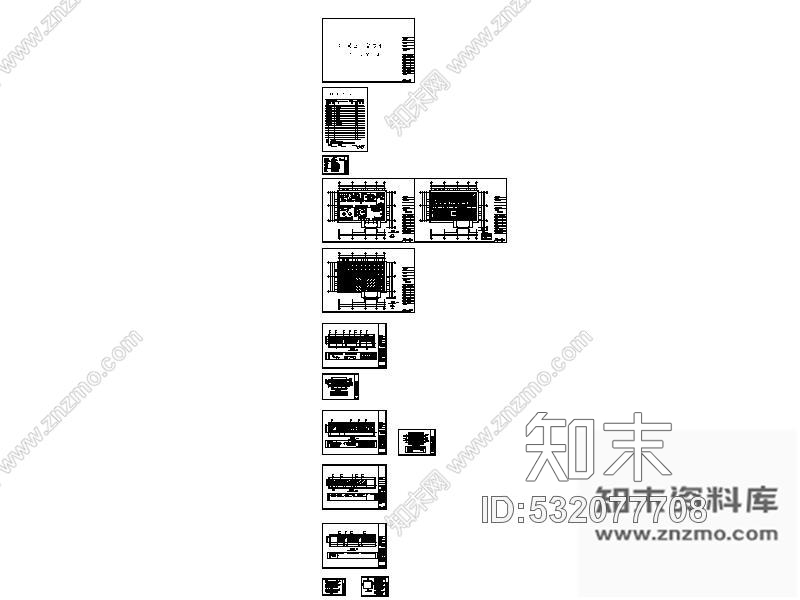 施工图某置业售楼部室内装修图cad施工图下载【ID:532077708】