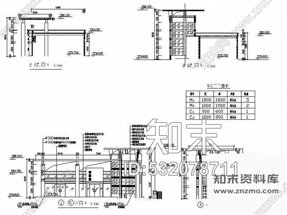 施工图某便利店大门入口装修设计图cad施工图下载【ID:532078711】