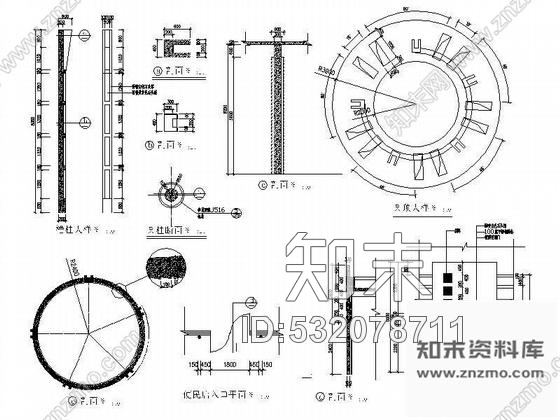 施工图某便利店大门入口装修设计图cad施工图下载【ID:532078711】