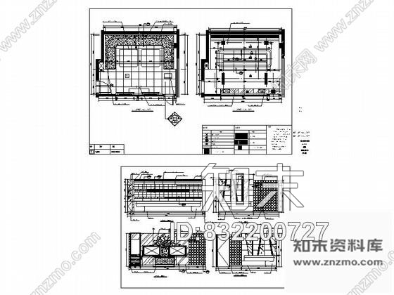 图块/节点灰镜造型KTV包厢立面图cad施工图下载【ID:832200727】