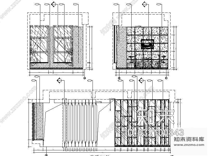 施工图商务港SOFT户型装饰工程图cad施工图下载【ID:532100843】