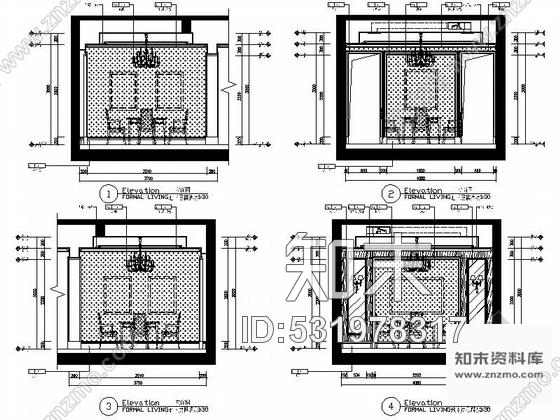 施工图江苏豪华欧式风格联排两层别墅CAD装修施工图cad施工图下载【ID:531978317】