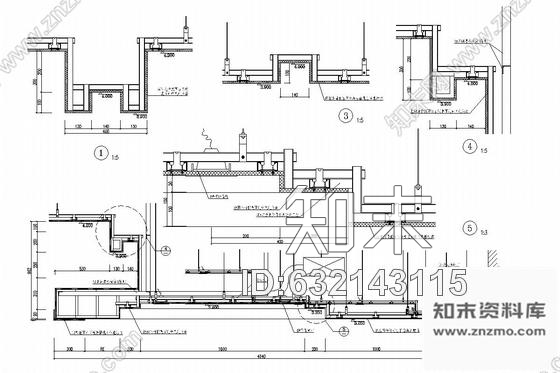 施工图现代化大型多功能厅室内施工图施工图下载【ID:632143115】