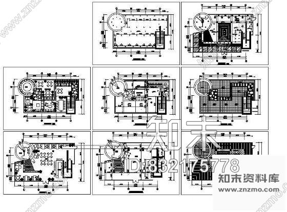 图块/节点酒吧装饰平面图cad施工图下载【ID:832175778】