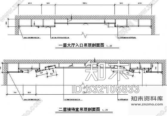 施工图某二层办公楼装修cad施工图下载【ID:532105833】