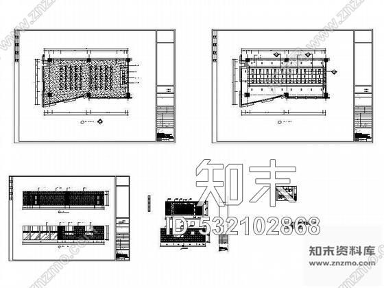 施工图大会议室装修图cad施工图下载【ID:532102868】