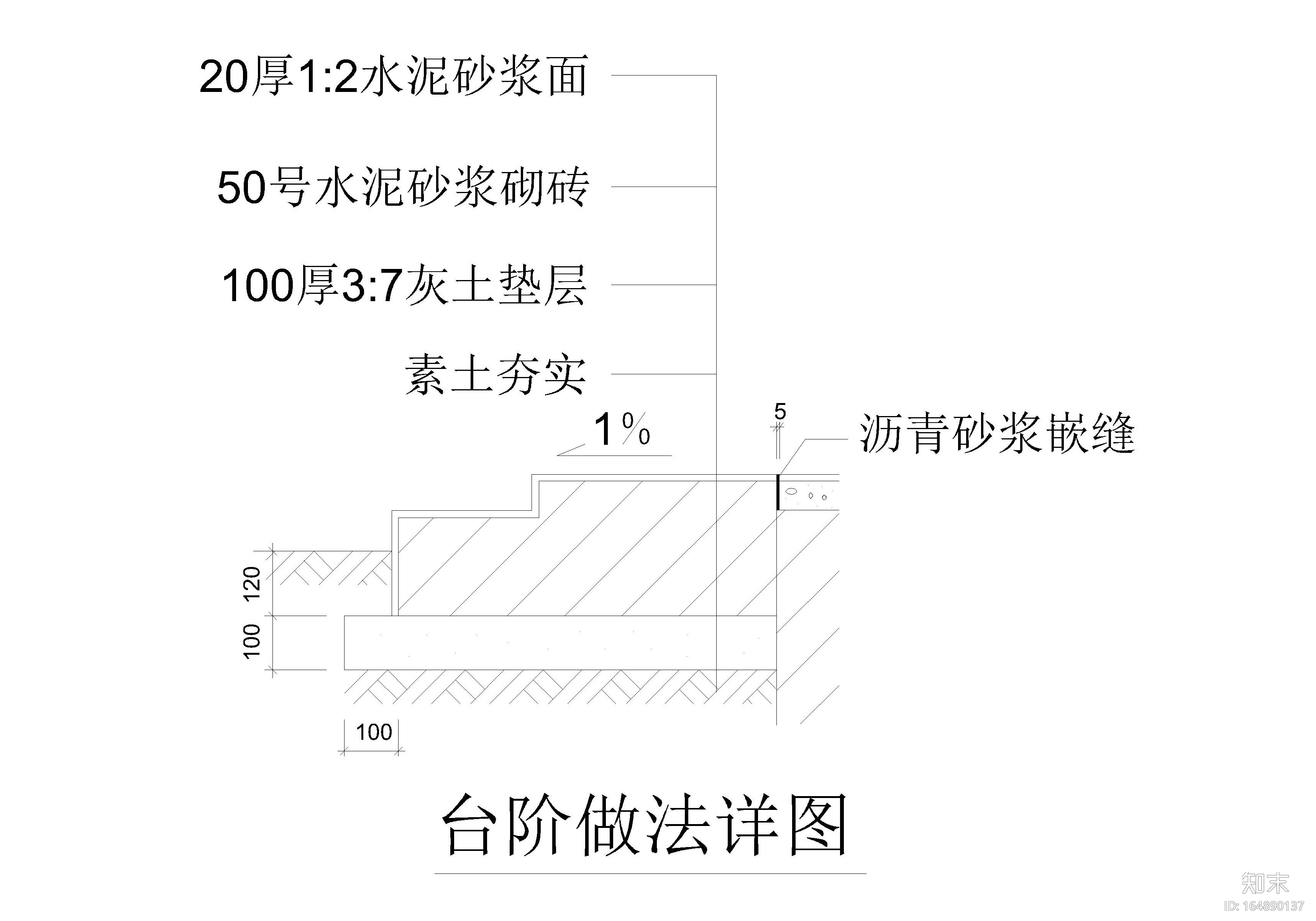 6套台阶踏步节点详图cad施工图下载