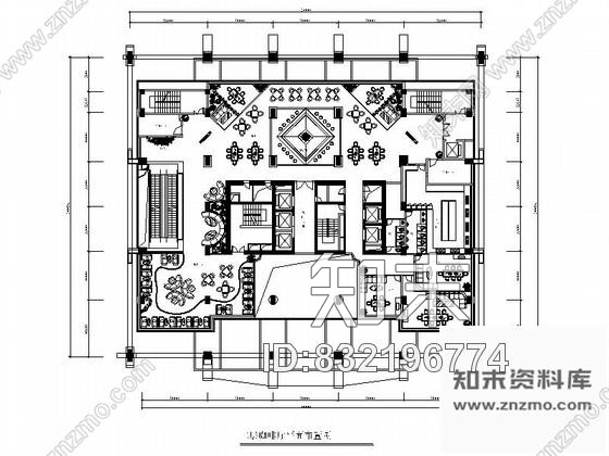 图块/节点深圳四星酒店装修设计平面图施工图下载【ID:832196774】