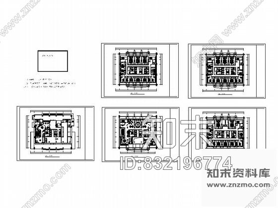 图块/节点深圳四星酒店装修设计平面图施工图下载【ID:832196774】