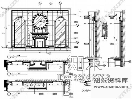 施工图北京售楼处首层大堂及电梯厅CAD施工图(含实景图施工图下载【ID:532069703】