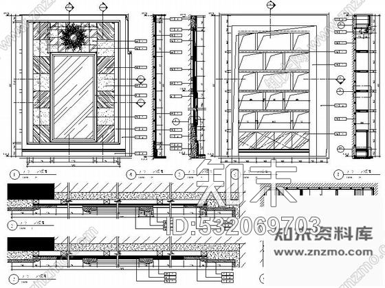 施工图北京售楼处首层大堂及电梯厅CAD施工图(含实景图施工图下载【ID:532069703】