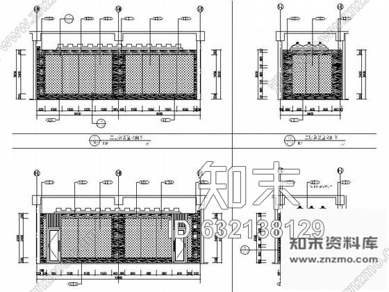 施工图北京文化中心现代剧院会议室装修图含效果cad施工图下载【ID:632138129】