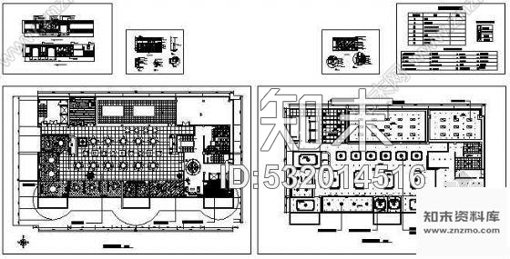 施工图某酒店餐厅装修方案图cad施工图下载【ID:532014516】
