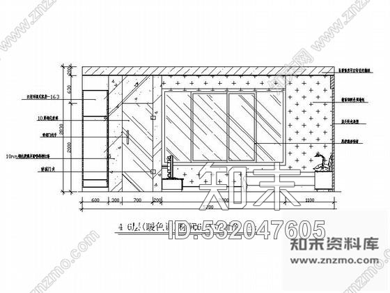 施工图酒店标准间客房装饰装修图cad施工图下载【ID:532047605】