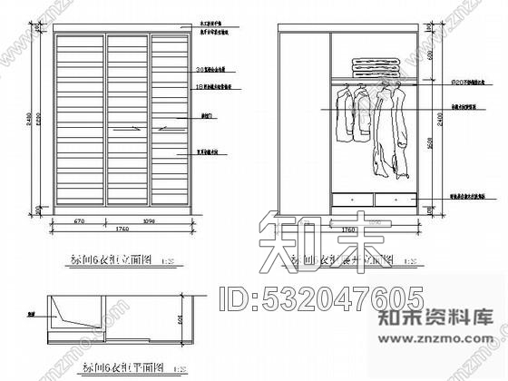 施工图酒店标准间客房装饰装修图cad施工图下载【ID:532047605】