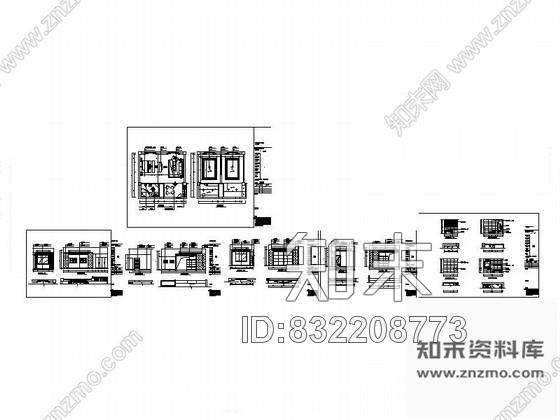 图块/节点豪华套房详图cad施工图下载【ID:832208773】