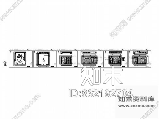 图块/节点豪华别墅书房设计立面图cad施工图下载【ID:832192704】