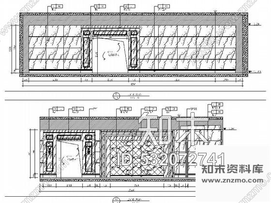 施工图长春核心地段现代风格售楼处CAD装修图cad施工图下载【ID:532072741】