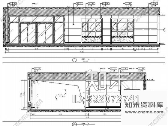 施工图长春核心地段现代风格售楼处CAD装修图cad施工图下载【ID:532072741】