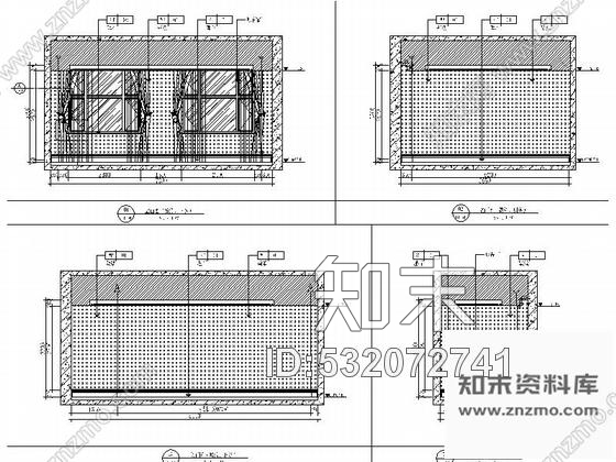 施工图长春核心地段现代风格售楼处CAD装修图cad施工图下载【ID:532072741】