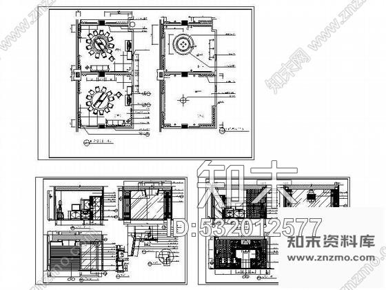 施工图某酒店A.B型餐房装修图cad施工图下载【ID:532012577】
