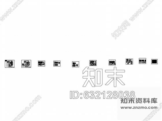 施工图时尚KTV包厢室内装修图cad施工图下载【ID:632128038】