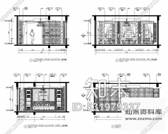 施工图北京东方小夏威夷简约现代别墅装修CAD施工图含效果图cad施工图下载【ID:531979337】