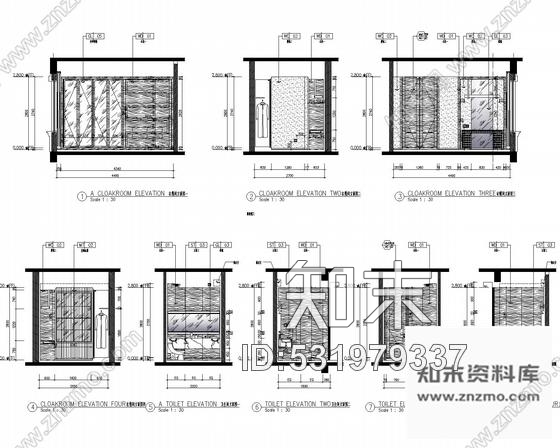 施工图北京东方小夏威夷简约现代别墅装修CAD施工图含效果图cad施工图下载【ID:531979337】