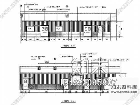 施工图上海某办公厂房室内装修图cad施工图下载【ID:532095807】