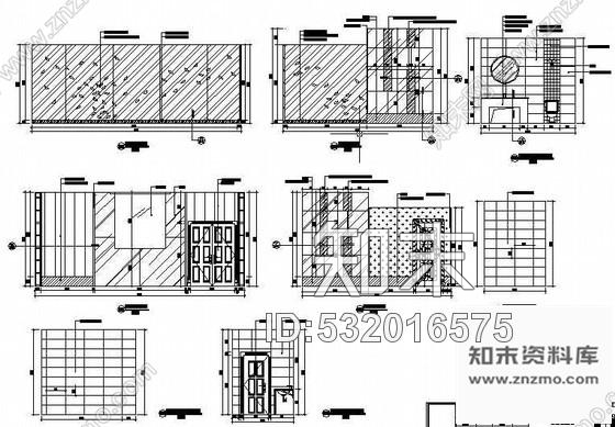 施工图重庆时尚酒吧室内装修图cad施工图下载【ID:532016575】