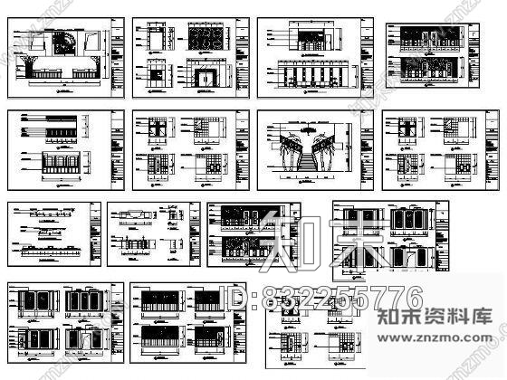 图块/节点某桑拿中心立面装饰图cad施工图下载【ID:832255776】