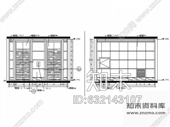 施工图长沙新城花园小区现代高档电梯厅室内装修图含效果cad施工图下载【ID:632143107】